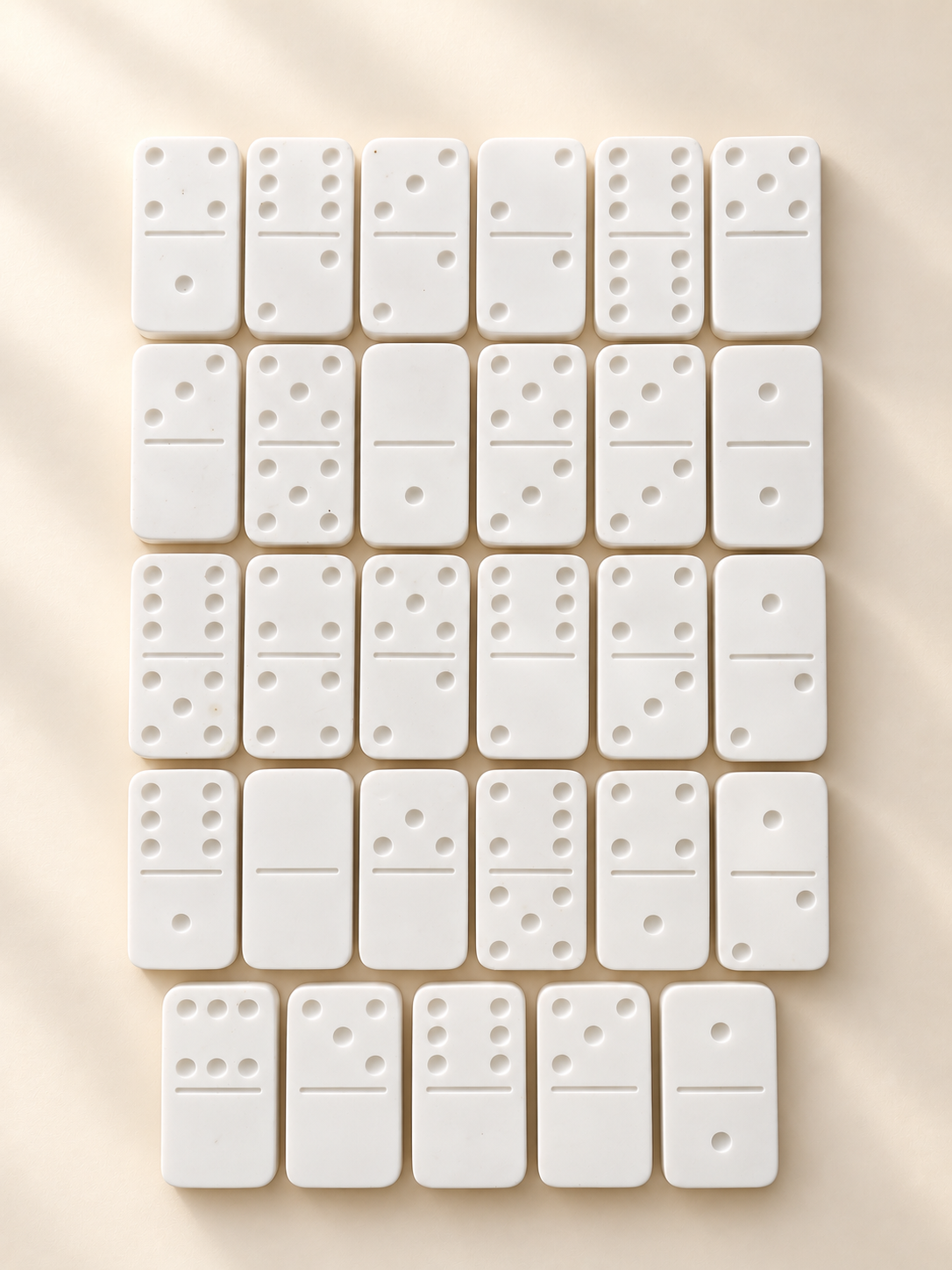 White Domino Set | Classic Dominoes Gift